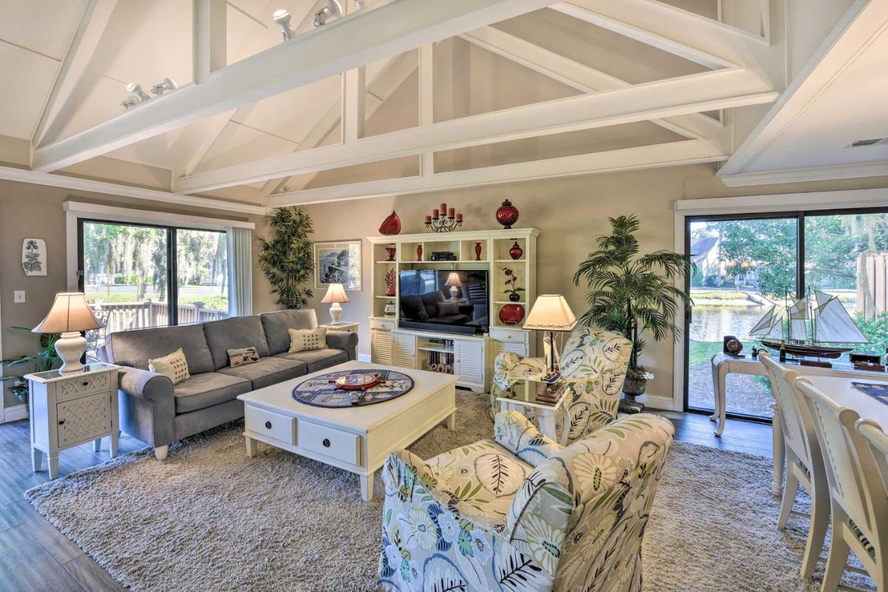 Palmetto Dunes Villa With Deck And Lagoon Views! Pulau Hilton Head Luaran gambar
